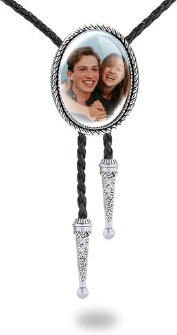 Custom Bolo Tie for Men, Personalized Western Cowboy Tie Native American Leather Necktie Accessories Bolo Ties in Kuwait