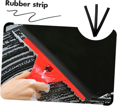Amosfun 3Pcs Squeegee Blade Replacement Strips for Glass Cleaning Compatibility for Shower Doors Car Windshields Household Use Easy to Install Wiper Strip in Saudi Arabia