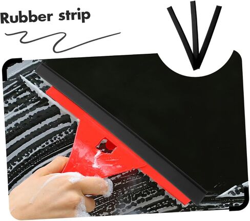 Happyyami 3Pcs Squeegee Replacement Rubber Blades for Window Glass Cleaning Shower Squeegee Accessory for Car Windshields Bathroom Tiles and Household Use in Saudi Arabia