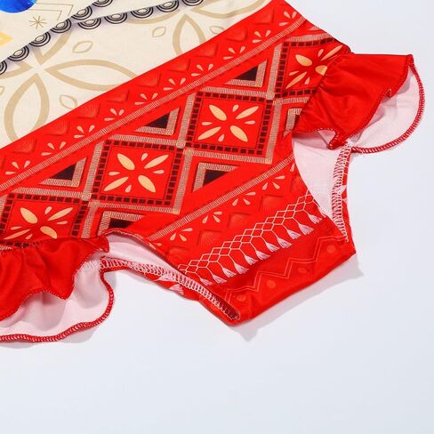 Girls Princess Swimsuit Red 2PCS Tankini Tops and Skirt in Saudi Arabia