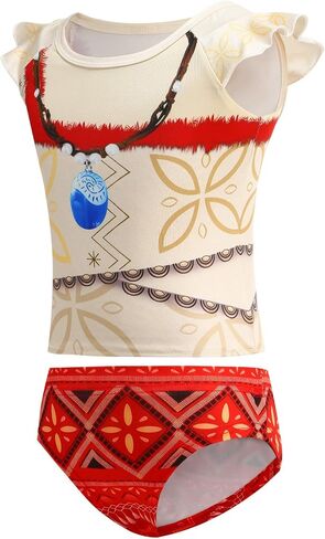 الفتيات الأميرة ملابس السباحة الأحمر 2pcs قمم Tankini وتنورة in Saudi Arabia