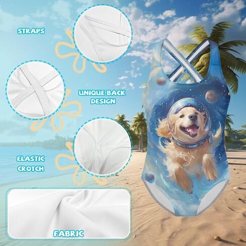 One Piece Swimsuit Girls Cross-Back Bathing Suit 5-14Y Kids Swimwear Cute Swimsuits Sleeveless Bathing Suits in Kuwait