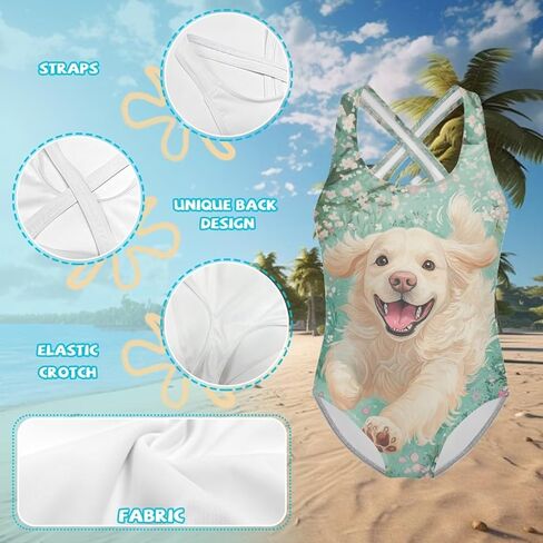 One Piece Swimsuit Girls Cross-Back Bathing Suit 5-14Y Kids Swimwear Cute Swimsuits Sleeveless Bathing Suits in Kuwait