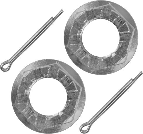مجموعة Caltric من 2 من المكسرات المحورية الخلفية مع دبوس متوافق مع Honda TRX250 TRX250TE TRX250TM RECON 250 1997-2001 in Kuwait