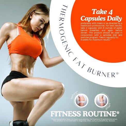 Bellaburn - Thermogenic Fat Burner w. CLA, Weight Loss Pills for Women, Garcinia, Gymnema, Chromium, Cinnamon, Flat Tummy, Belly, Waist Trimmer, Bloating, Diet Pills, Appetite Suppressant, 90cps USA in Saudi Arabia
