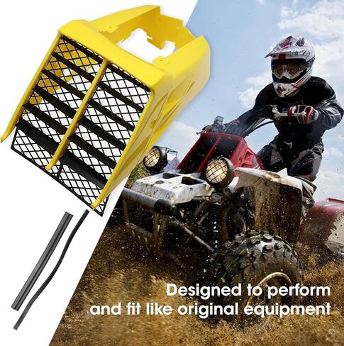 Radiator Cover with Radiator Grill Black for Yamaha for Banshee 350 YFZ350 1987-2006 Red Color 2GU21711A000 C0209006 in Kuwait