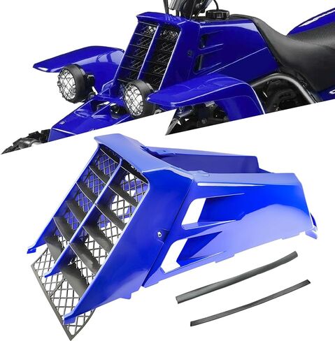 Radiator Cover with Radiator Grill Black for Yamaha for Banshee 350 YFZ350 1987-2006 Red Color 2GU21711A000 C0209006 in Kuwait