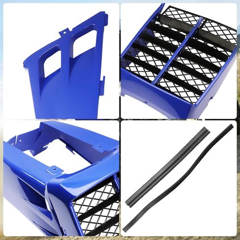 Radiator Cover with Radiator Grill Black for Yamaha for Banshee 350 YFZ350 1987-2006 Red Color 2GU21711A000 C0209006 in Kuwait