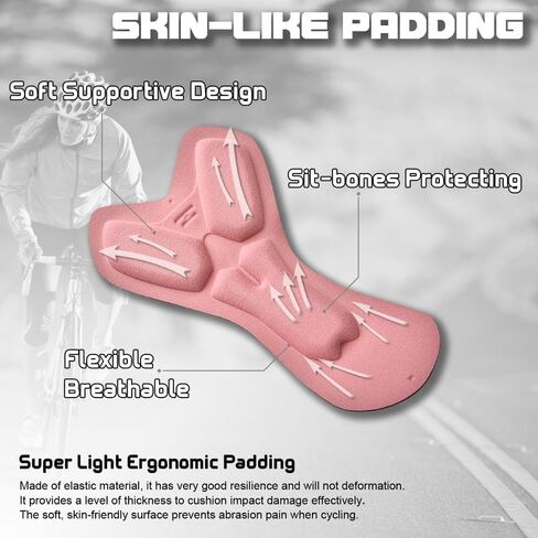 Padded Bike Shorts Women Cycling Underwear Bicycle Biking Biker Short with 4D Padding Super Lightweight Breathable Multicolor in Kuwait