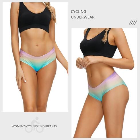 Padded Bike Shorts Women Cycling Underwear Bicycle Biking Biker Short with 4D Padding Super Lightweight Breathable Multicolor in Kuwait