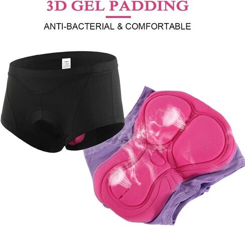 Cycling Shorts,Women Bike Underwear, Women Bike Underwear 3D Gel Padded Bicycle Briefs Cycling Biking Underwear Shorts in Saudi Arabia