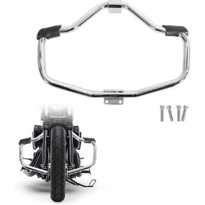 ‎KUAFU 1 1/4" Mustache Engine Guard Compatible with 04-23 Harley Sportster Iron 883 883N XL1200 XL883 Crash Bar Chrome in Saudi Arabia