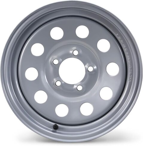 Trailer Tire Wheel Assembly ST175/80D13 8-Ply D 96L 5 Lug on 4.5" PCD White Mod Rim,SET 2 in Saudi Arabia