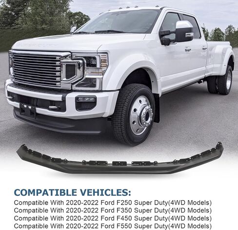 Front Lower Deflector Valance Panel Compatible with 2020-2022 Ford F250 F350 F450 F550 Super Duty 4WD Replace# LC3Z-17626-AA, 7.25" Tall in Saudi Arabia