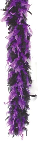 Loftus International Star Power 2-Color Feather Vegas Boa, Purple/Black, One Size/72" in Saudi Arabia