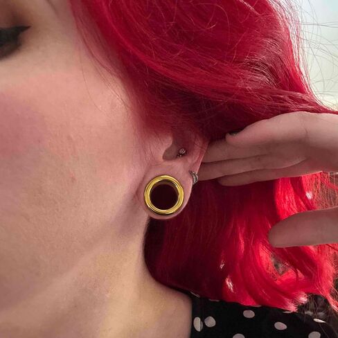 Casvort 2 PCS Hypoallergenic 2G-5/8 Arch Tunnels الأذن الأنيقة 316 جراحية الفولاذ المقاوم للصدأ المسمار المسمار المسمار المقاييس الجسد مجوهرات ثقب الجسم in Saudi Arabia