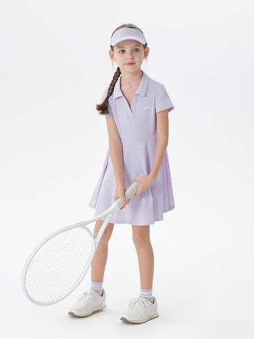 marc & janie Girls Tennis Dress Athletic Cooling Quick-Dry Short Sleeve V Neck Golf Dresses 550676 in Saudi Arabia