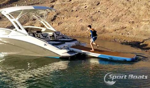 Inflatable Sport Boats Yacht Dock 10' x 6' x 6 inches Thick Inflatable Dock Floating Platform in Saudi Arabia
