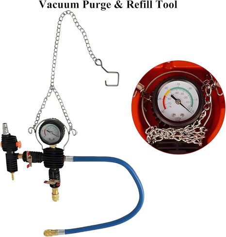 28pcs Coolant Pressure Tester Kit Universal, Radiator Pressure Tester Cooling System Vacuum Refill Tool for Radiator Leak Test and Coolant Fill Purge in Saudi Arabia