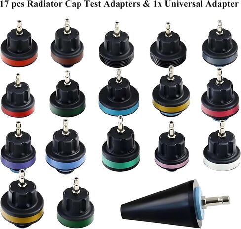 28pcs Coolant Pressure Tester Kit Universal, Radiator Pressure Tester Cooling System Vacuum Refill Tool for Radiator Leak Test and Coolant Fill Purge in Saudi Arabia