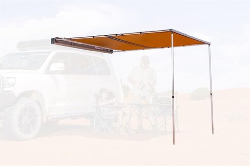 ARB 814412A مظلة سوداء قابلة للسحب من الألومنيوم مع ضوء مزدوج اللون قابل للتعتيم 2500 مم × 2500 مم أو 8.2 قدم × 8.2 قدم، للشاحنات وسيارات الدفع الرباعي والمركبات الترفيهية والمعسكرات in Saudi Arabia