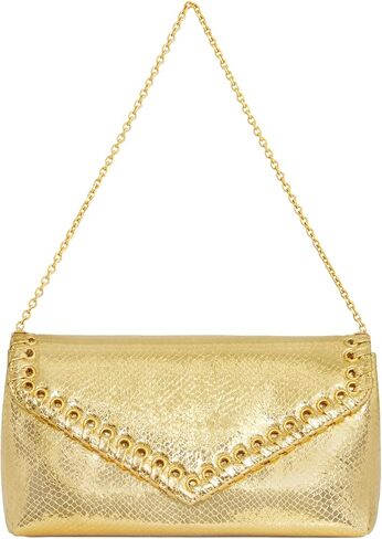 REBECCA MINKOFF Whip Clutch, Black, Shellac Hardware in Kuwait