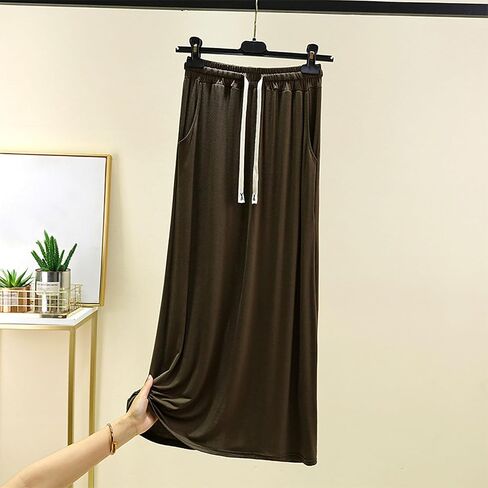 Women's Long Sleep Skirts Summer Modal Cotton Lightweight Lounge Skirts Casual Home Wear Pajama Pants with Pockets in Saudi Arabia