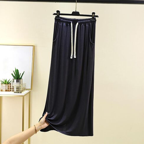 Women's Long Sleep Skirts Summer Modal Cotton Lightweight Lounge Skirts Casual Home Wear Pajama Pants with Pockets in Saudi Arabia