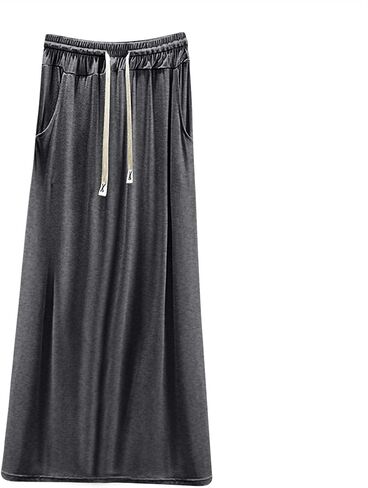 Women's Long Sleep Skirts Summer Modal Cotton Lightweight Lounge Skirts Casual Home Wear Pajama Pants with Pockets in Saudi Arabia