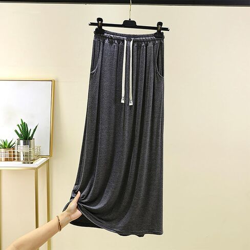 Women's Long Sleep Skirts Summer Modal Cotton Lightweight Lounge Skirts Casual Home Wear Pajama Pants with Pockets in Saudi Arabia