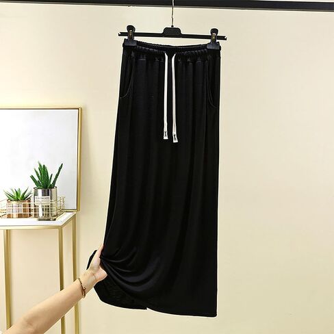 Women's Long Sleep Skirts Summer Modal Cotton Lightweight Lounge Skirts Casual Home Wear Pajama Pants with Pockets in Saudi Arabia