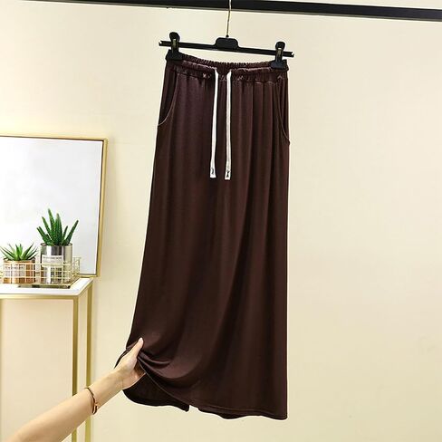 Women's Long Sleep Skirts Summer Modal Cotton Lightweight Lounge Skirts Casual Home Wear Pajama Pants with Pockets in Saudi Arabia