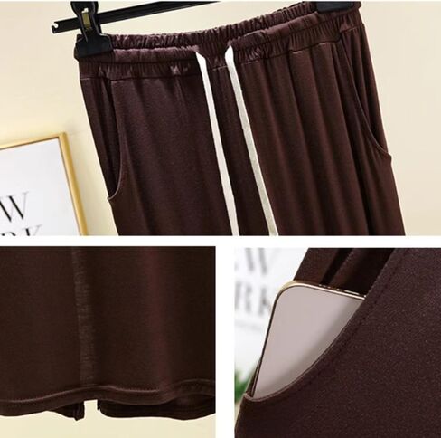 Women's Long Sleep Skirts Summer Modal Cotton Lightweight Lounge Skirts Casual Home Wear Pajama Pants with Pockets in Saudi Arabia