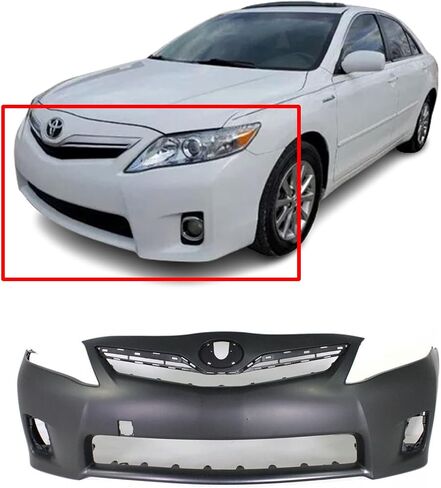 FITPARTS متوافقة مع غطاء المصد الأمامي 2010-2011 TOYOTA CAMRY BASE HYBRID LE XLE SEDAN 10-11. جديد ، مستعد وجاهز للطلاء. مع ثقوب الضوء الضباب. TO1000356 5211906958 in Kuwait