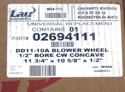 LAU (1) 02694111, Wheel, DD11-10 x 1/2" CW Concave FACTORY NEW! in Saudi Arabia