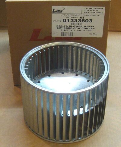 013336-03 Lau DD9-7A Blower Wheel Squirrel Cage 9-1/2" x 7-1/8" x 1/2" CCW in Saudi Arabia