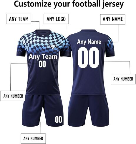 Customized soccer jerseys Training Jersey Pro Set Uniform - Men's Short Sleeve Jersey Shirt Adults Kids in Kuwait
