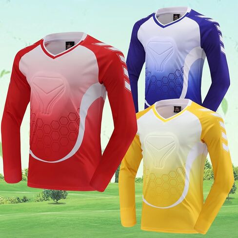 Children's Goalkeeper Goalkeeper Jersey Soccer Jerseys Sets with Sponge Youth Adult Customized Numbers in Saudi Arabia