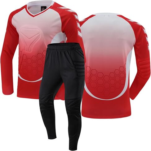 Children's Goalkeeper Goalkeeper Jersey Soccer Jerseys Sets with Sponge Youth Adult Customized Numbers in Saudi Arabia