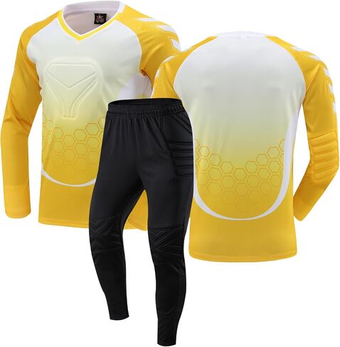 Children's Goalkeeper Goalkeeper Jersey Soccer Jerseys Sets with Sponge Youth Adult Customized Numbers in Saudi Arabia