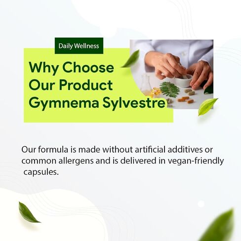 Gymnema Sylvestre (Gurmar) 25:1 Extract | 12,500 mg Strength | 25% Gymnemic Acid 60 Vegan Capsules | 2-Month Supply | Standardized 25X Concentrated Extract (Pack of 1) in Saudi Arabia