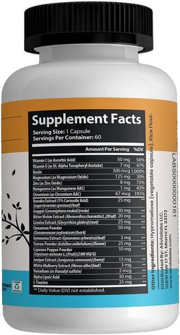 Glukol – Daily Herbal Wellness Formula with Gymnema, Cinnamon, Chromium, and Bitter Melon – Natural Nutritional Support – 60 Capsules in Saudi Arabia