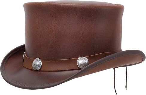 American Hat Makers El Dorado Top Hat – Leather Hat for Men & Women in Saudi Arabia
