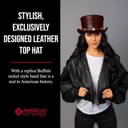 American Hat Makers El Dorado Top Hat – Leather Hat for Men & Women in Saudi Arabia