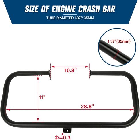 TCT-MT Engine Guard Highway Crash Bar Fit for Harley Road King FLHR Electra Glide Standard FLHT 1997-2008; FLHRC FLTR FLHTCU '07-08; EFI FLHRCI FLTRI '98-06; CVO Road King FLHRSE5 2013 in Saudi Arabia