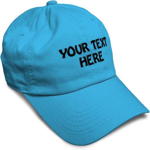 Soft Baseball Cap Custom Personalized Text Cotton Dad Hats for Men & Women in Saudi Arabia