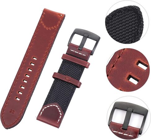 Vintage Nylon Watchband Strap Soft Replacement for Sports and Travel Compatible Watches Fit in Saudi Arabia