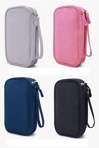 Diabetic Supplies Travel Case Organizer for Test Strips, Lancets, Needles, Lancing Device, Glucose Meter, Alcohol Wipes, Insulin Pens, Syringes, Diabetes Testing Kit Storage Bag (Pink) in Kuwait
