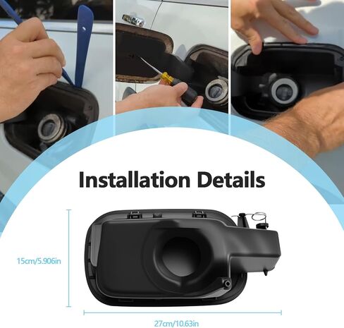 68148794AH FUEL DOOR Filler Housing متوافق مع Grand Cherokee 2014-2021 ، Grand Cherokee WK 2022 يحل محل 68148794 صباحًا 68148794AC ، غطاء خزان الوقود الداخلي مقعد داخلي in Kuwait