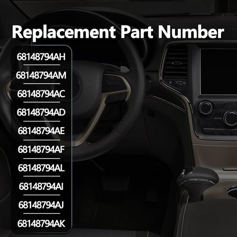 68148794AH FUEL DOOR Filler Housing متوافق مع Grand Cherokee 2014-2021 ، Grand Cherokee WK 2022 يحل محل 68148794 صباحًا 68148794AC ، غطاء خزان الوقود الداخلي مقعد داخلي in Kuwait